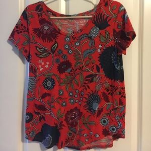 Floral Loft short sleeve top, szS